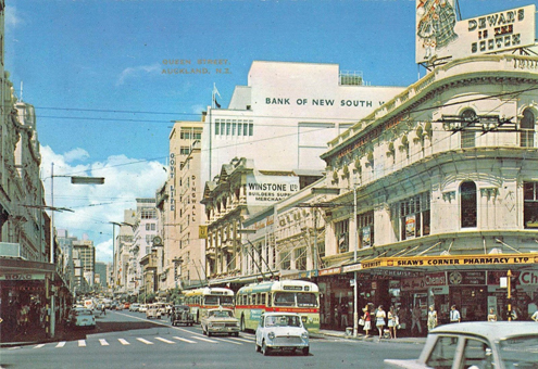 The Great Northern is the building with the Dewars billboard, late 1960s.